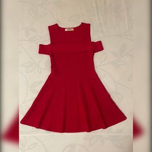 Red Dress with Sleeves